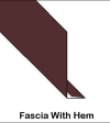 Aluminum Fascia Hemmed