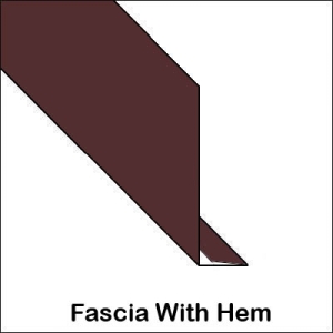 Aluminum Fascia Hemmed