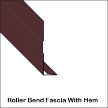 Aluminum Fascia With Roller Bend Hemmed