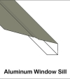 Aluminum Window Sill With Ridge