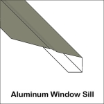 Aluminum Window Sill With Ridge
