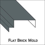 Flat Brick Mold with Full Blind Stop