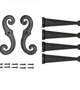 Decorative Vinyl Shutter Hinges