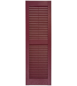 Custom Vinyl Louvered Shutter