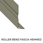 Aluminum Fascia With Roller Bend Hemmed